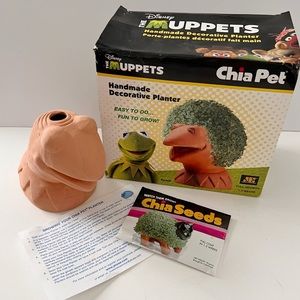 Disney The Muppets Kermit the Frog Chia Pet complete unused